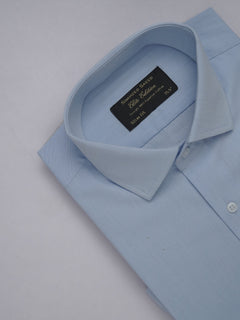 Light Blue Self, Elite Edition, French Collar Men’s Designer Formal Shirt (FS-476)