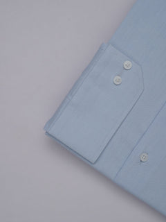 Light Blue Self, Elite Edition, French Collar Men’s Designer Formal Shirt (FS-478)