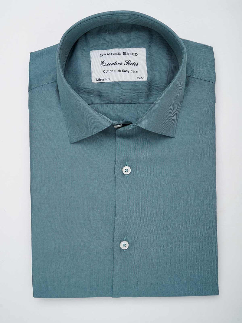 Greyish Blue Plain, Executive Series, French Collar Men’s Formal Shirt (FS-055)