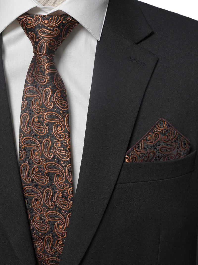 Golden With Old City Designer Tie Set (TS-180)