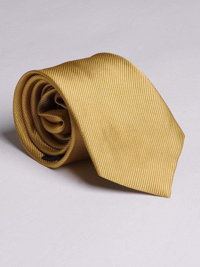 Golden Plain Tie (TIE-685)