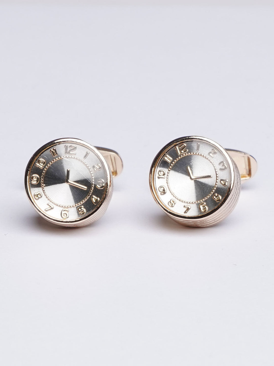 Gold Clock Cufflink (CUFFLINK-407)