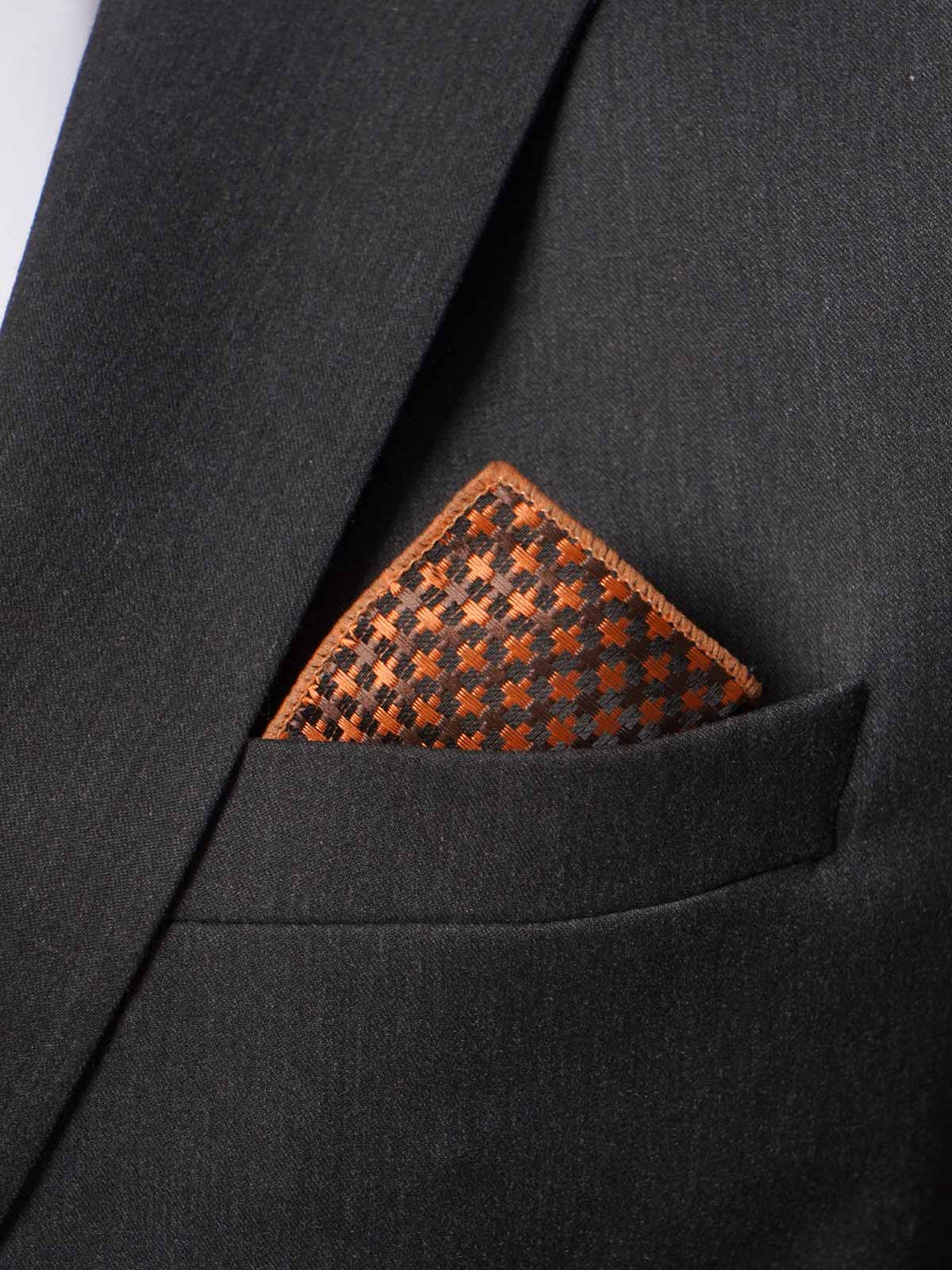 Golden Brown Square Elegant Tie Set (TS-169)