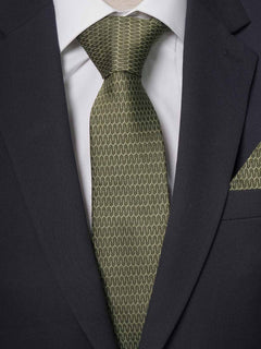 Green Pattern Tie Set (TS-207)