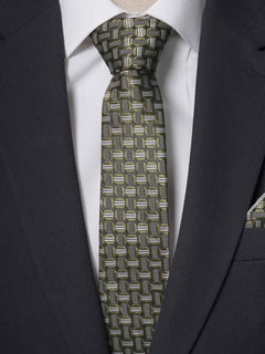 Green Designer Tie Set (TS-223)