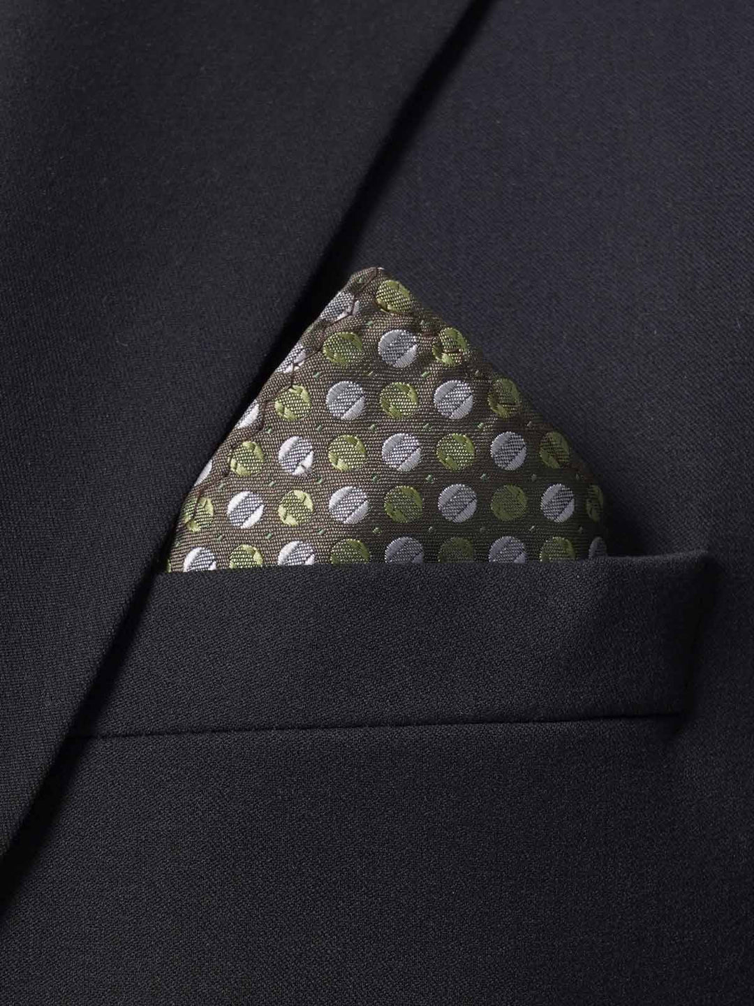 Green Multi Dotted Tie Set (TS-234)