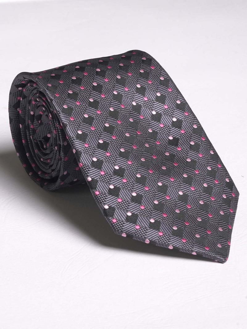 Grey With Multi Dot Tie (TIE-550)