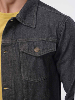 Charcoal Grey Men's Denim Jacket