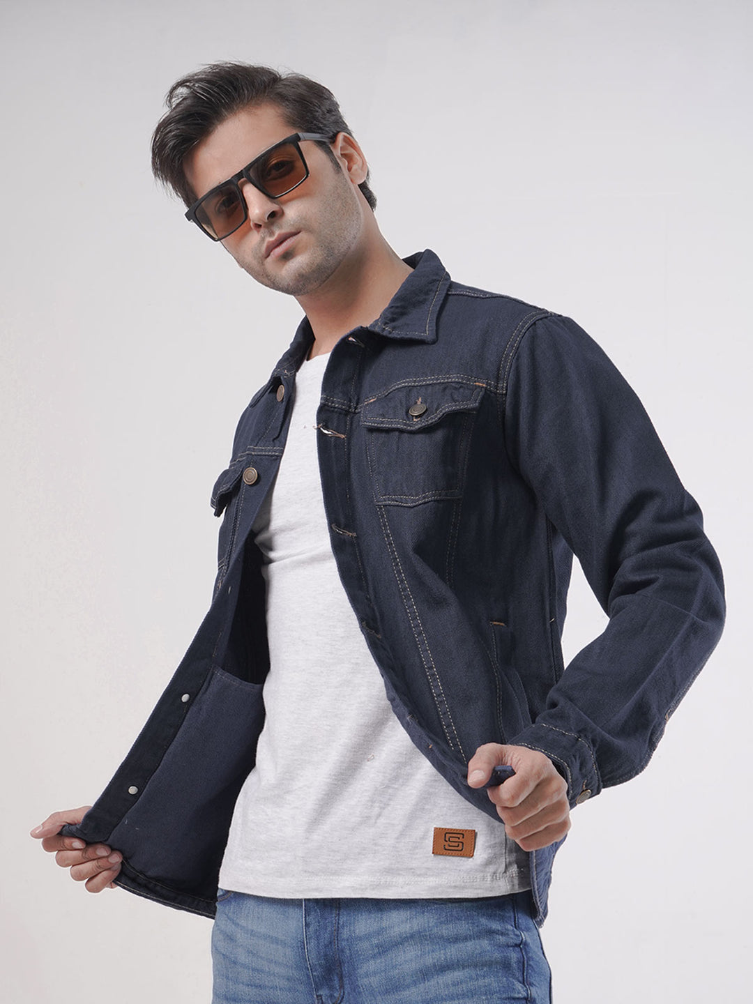 Dark Blue Men's Denim Jacket