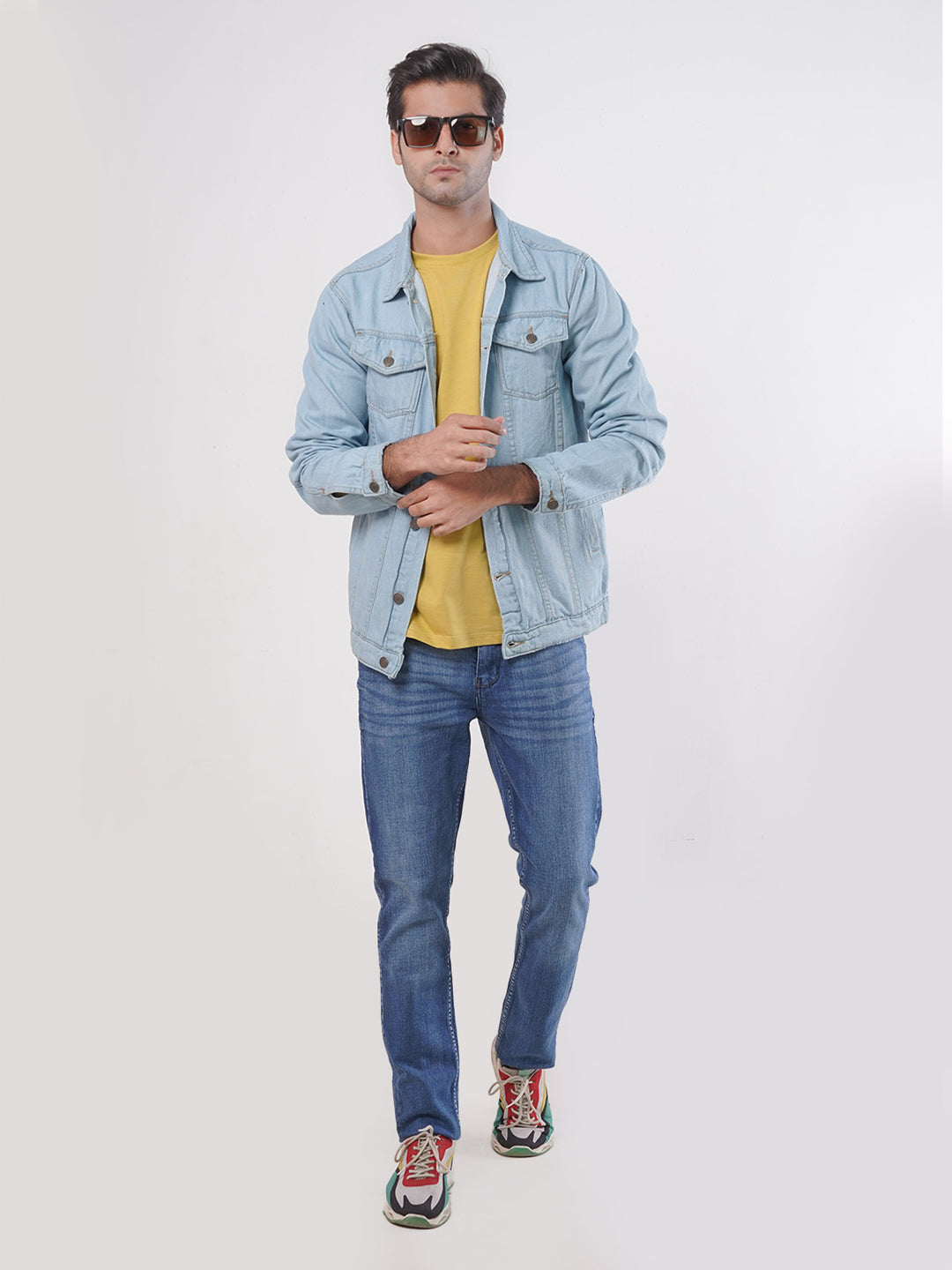 Sky Blue Men's Denim Jacket