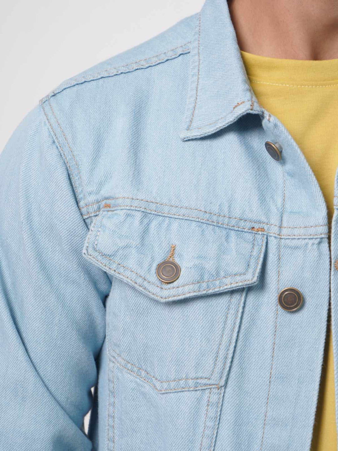 Sky Blue Men's Denim Jacket