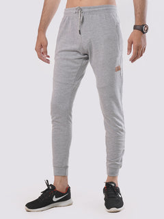 Ash Grey & White Side Striped Men's Jogger Pant (JT-76)