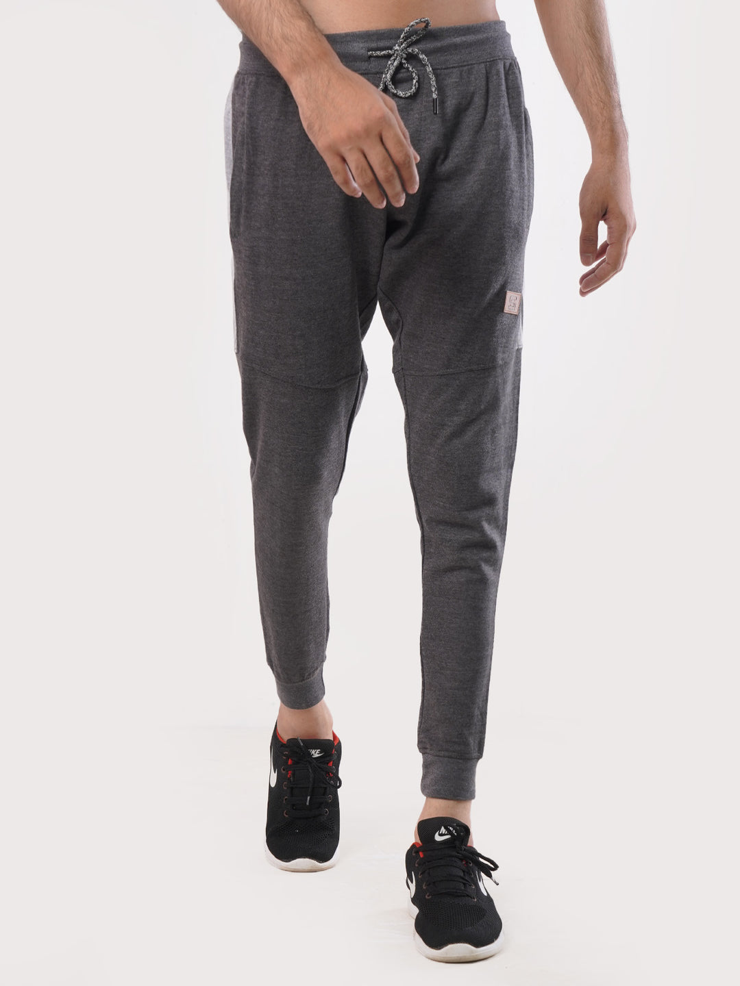 Dark Grey Side Striped Men's Jogger Pant (JT-78)