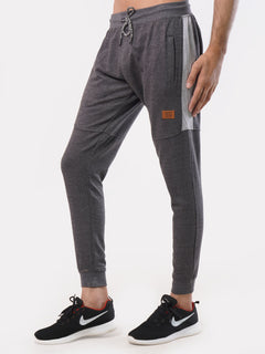 Dark Grey Side Striped Men's Jogger Pant (JT-78)