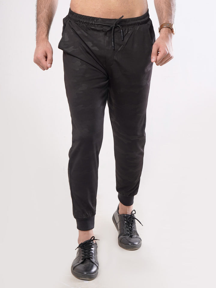 Black Printed Men's Jogger Pant (JT-61)