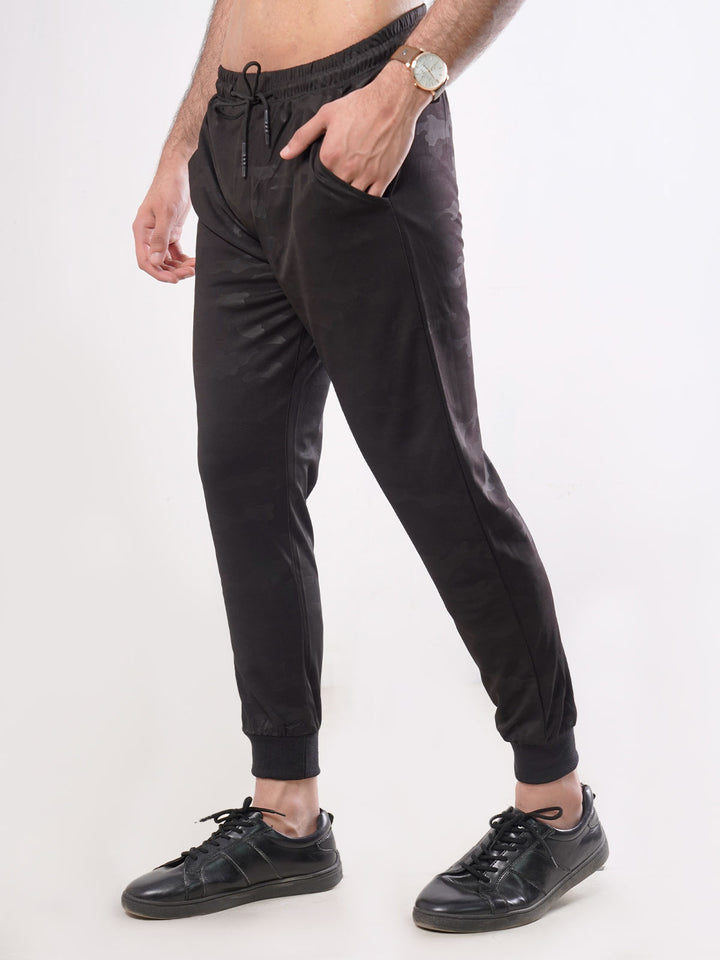 Black Printed Men's Jogger Pant (JT-61)