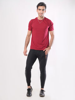 Black Plain Men's Jogger Pant (JT-64)