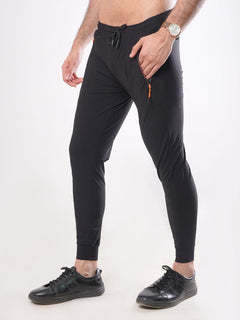 Black Plain Men's Jogger Pant (JT-64)