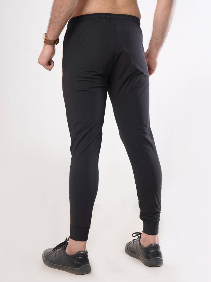 Black Plain Men's Jogger Pant (JT-64)