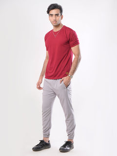 Light Grey Plain Men's Jogger Pant (JT-65)