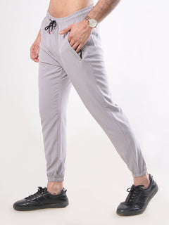 Light Grey Plain Men's Jogger Pant (JT-65)