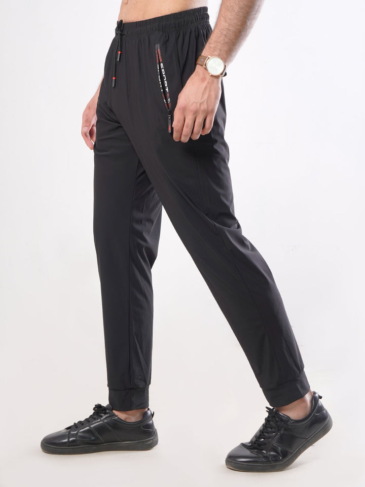 Black Plain Men's Jogger Pant (JT-67)