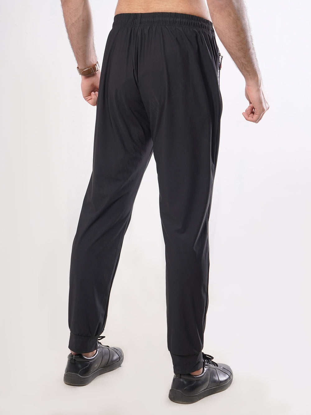 Black Plain Men's Jogger Pant (JT-67)