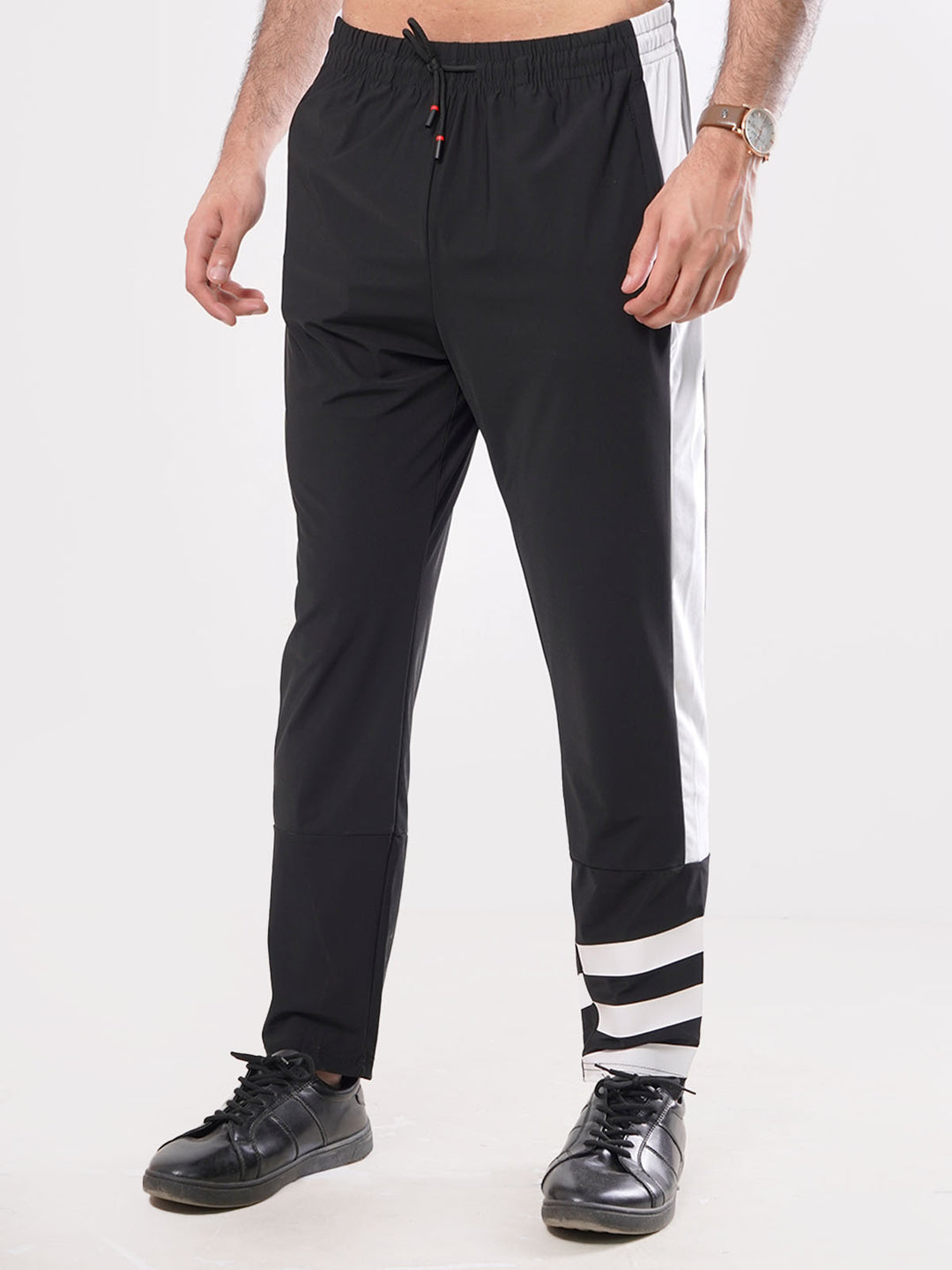 Black Side Striped Men's Lower Pant (LT-20)