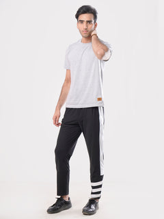 Black Side Striped Men's Lower Pant (LT-20)