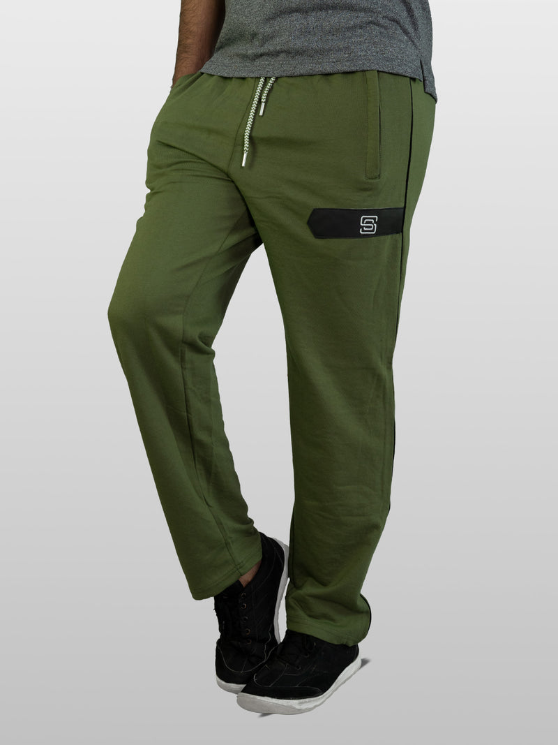 Olive Green Plain Men's Lower Pant (LT-18)