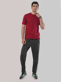 Charcoal Grey Side Striped Men’s Lower Pant (LT-26)