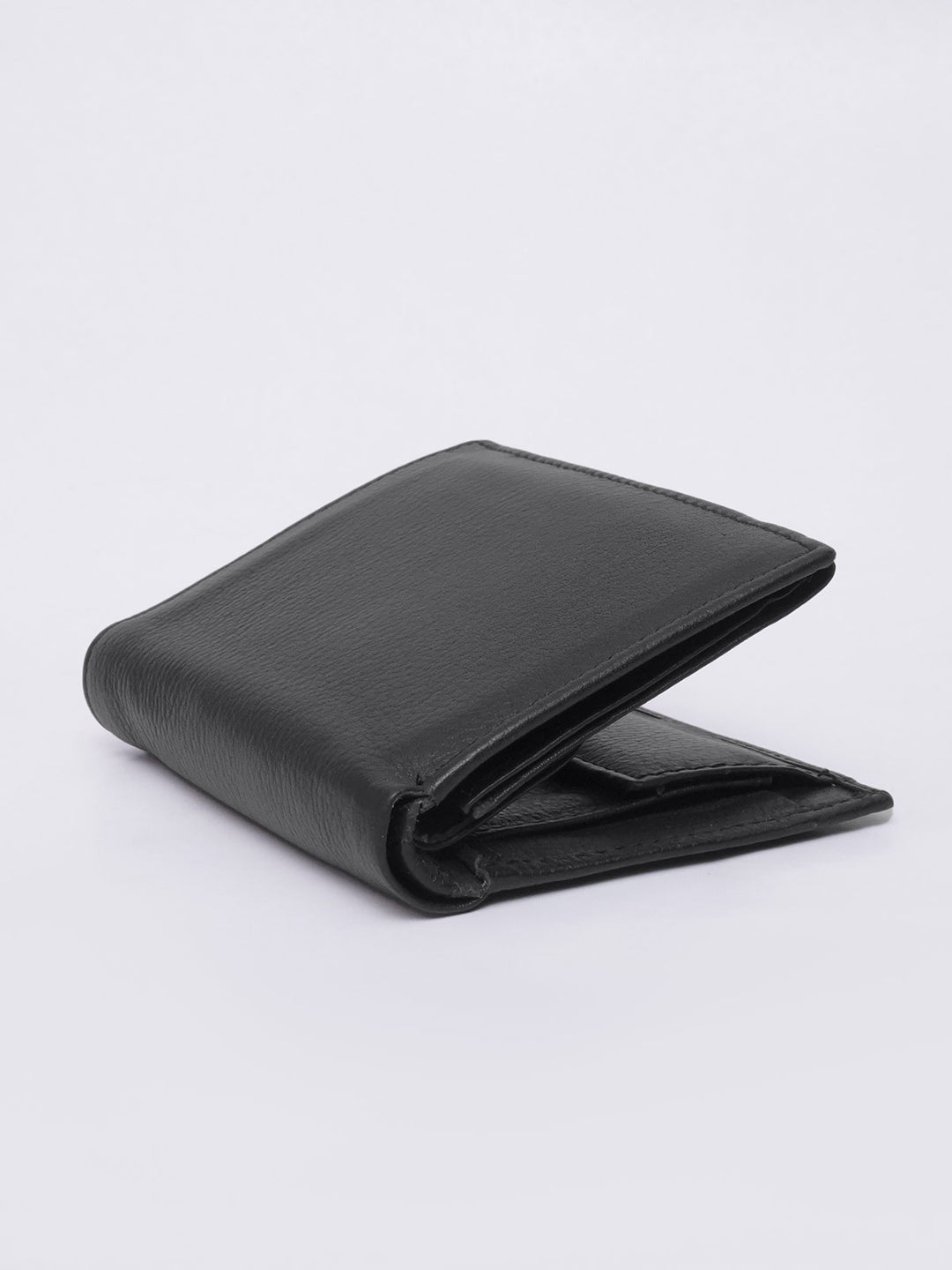 Black Trifold Style Leather Wallet (LW-11)