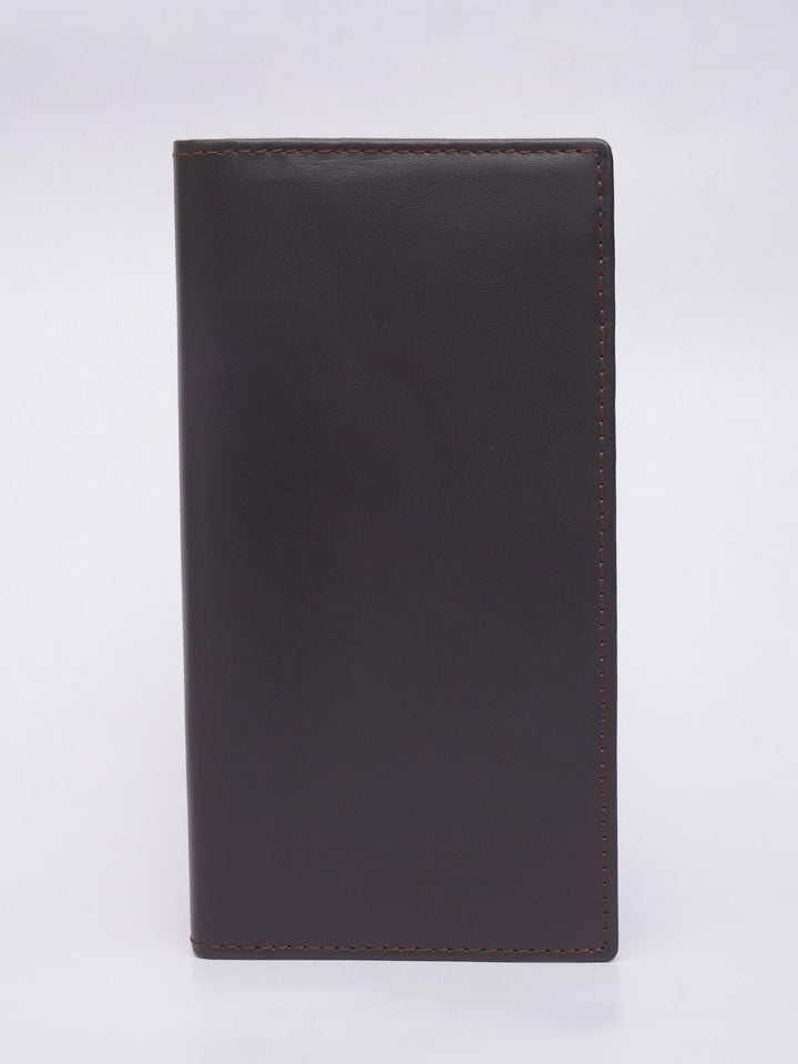 Dark Brown Notebook Style Leather Wallet (LW-13)