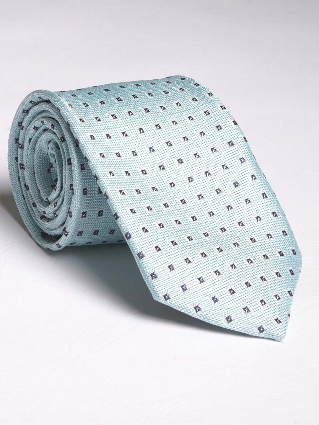 Light Green Elegant Black Square Tie (TIE-557)