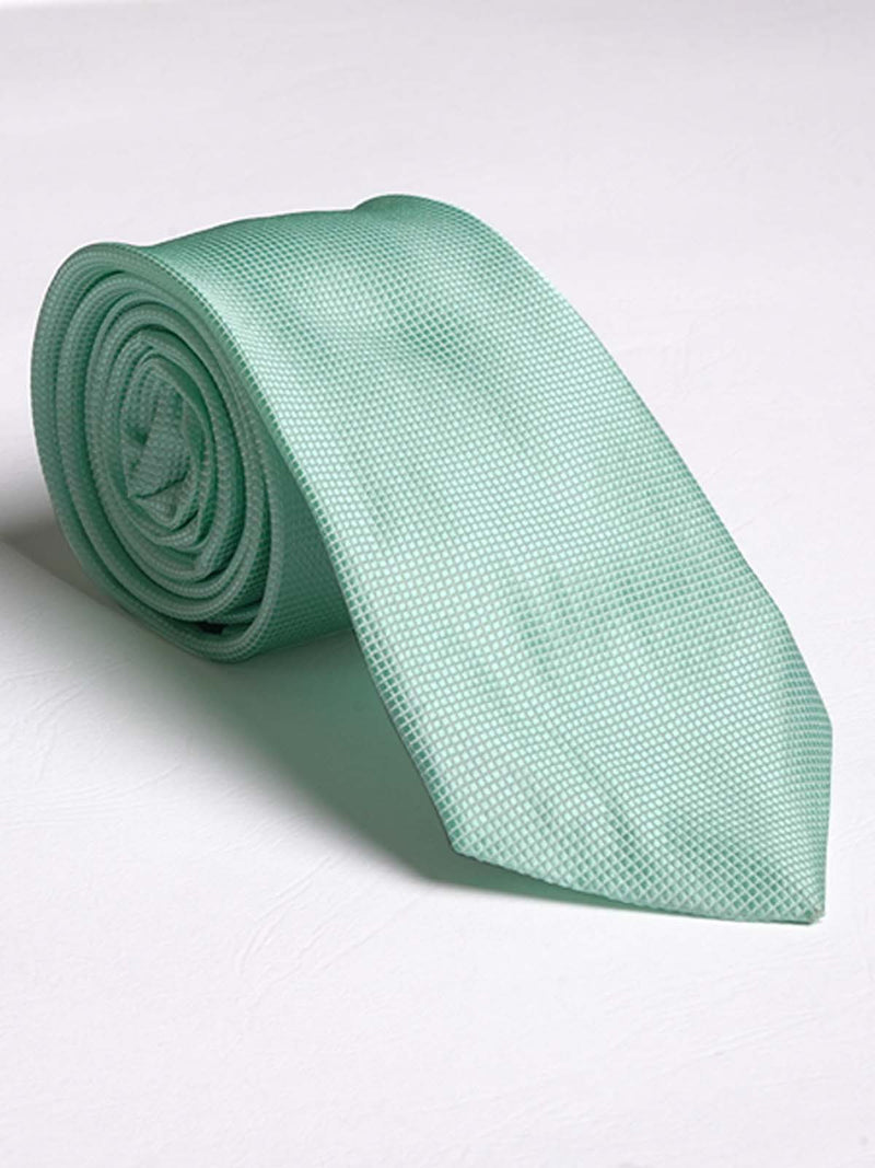 Light Green Soft Look Plain Tie (TIE-609)