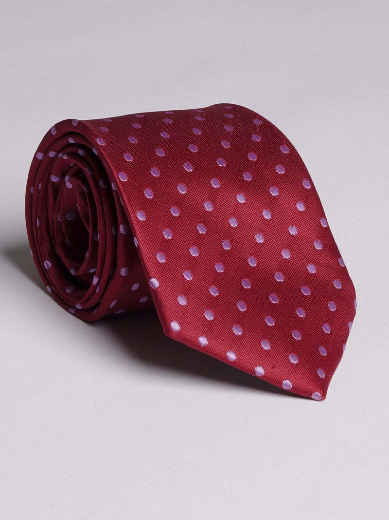 Red Dotted Tie (TIE-713)