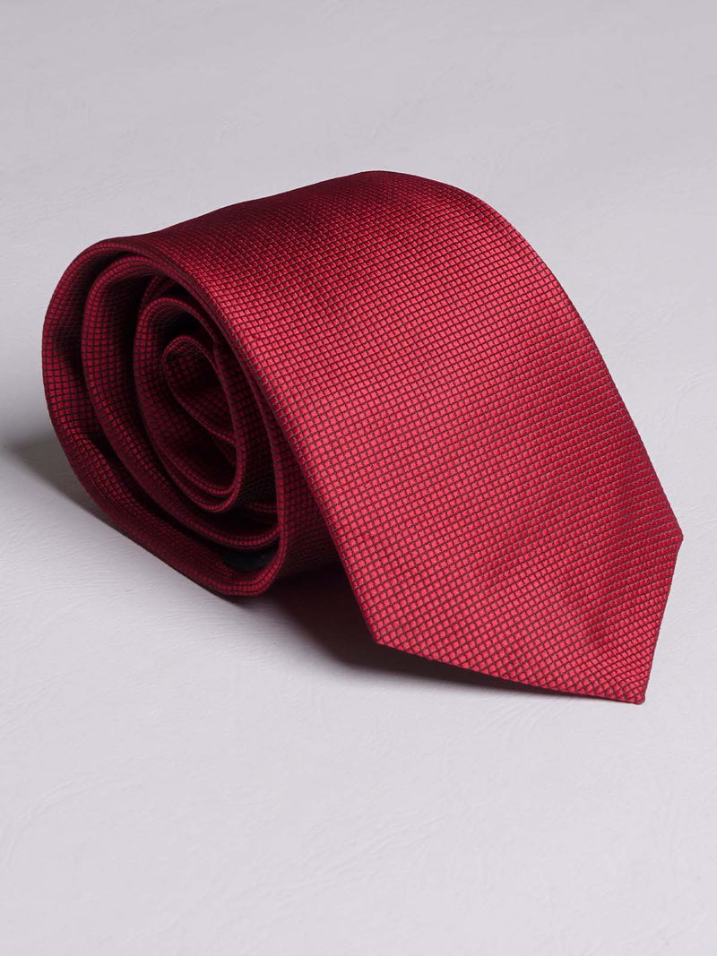 Maroon Plain Tie (TIE-701)