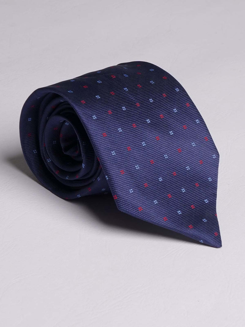 Dark Blue Multi Dotted Tie (TIe-769)