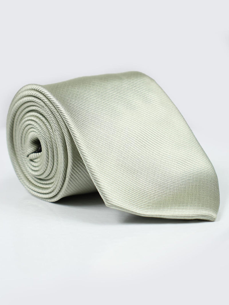 Off White Plain Tie (tie-668)