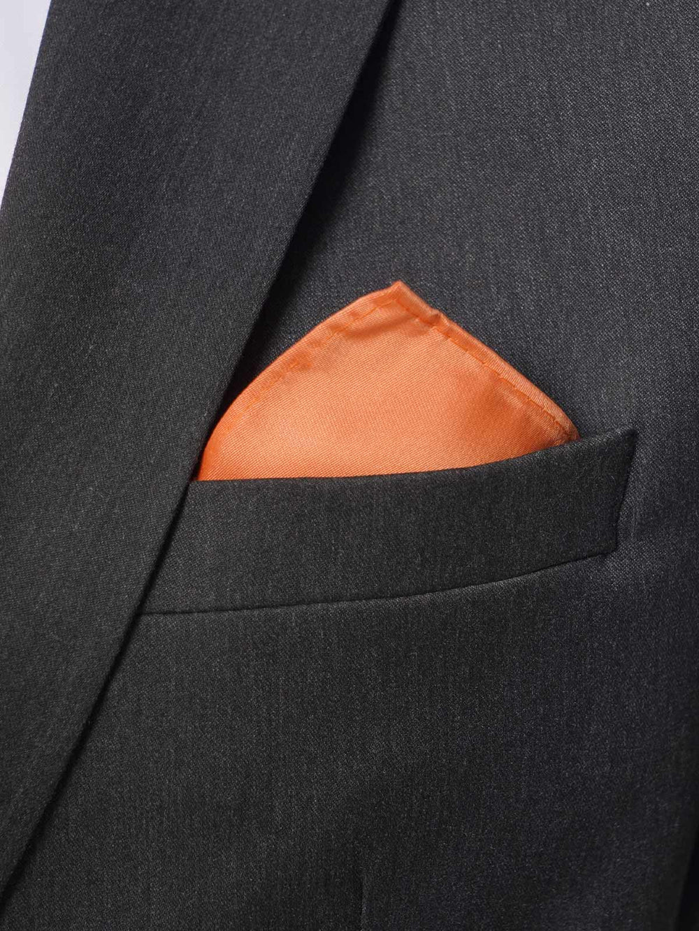 Orange Elegant Plain Tie Set (TS-162)