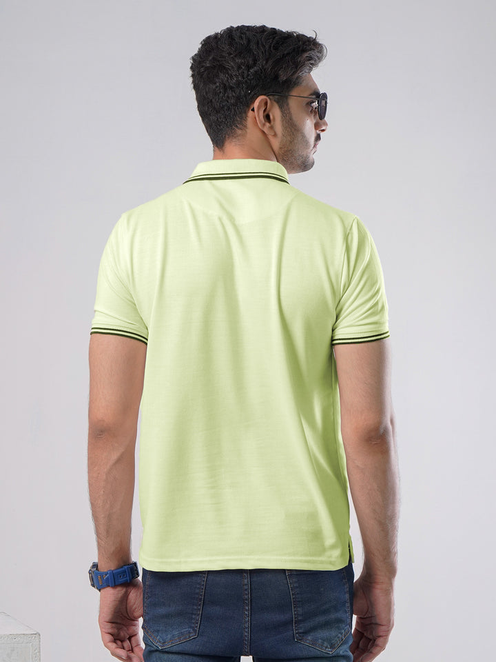 Lemon Plain Half Sleeves Polo T-Shirt (POLO-477)