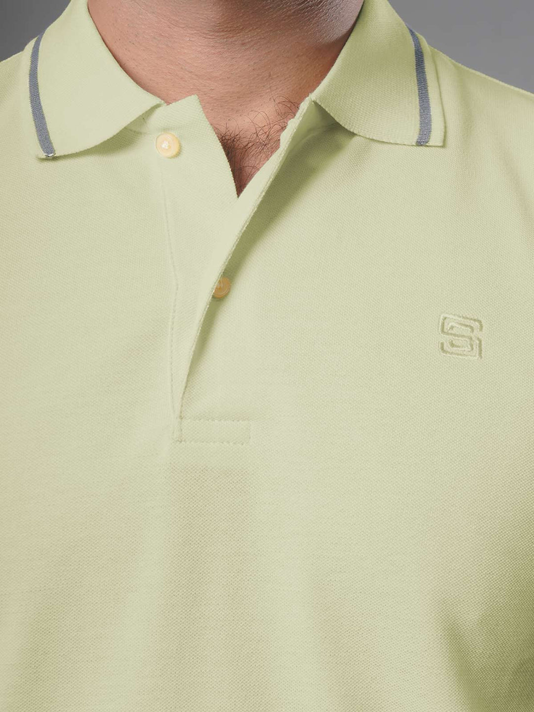 Lemon Classic Half Sleeves Cotton Polo T-Shirt (POLO-489)