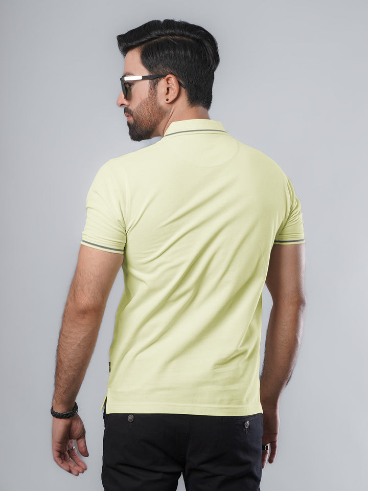 Lemon Classic Half Sleeves Cotton Polo T-Shirt (POLO-489)