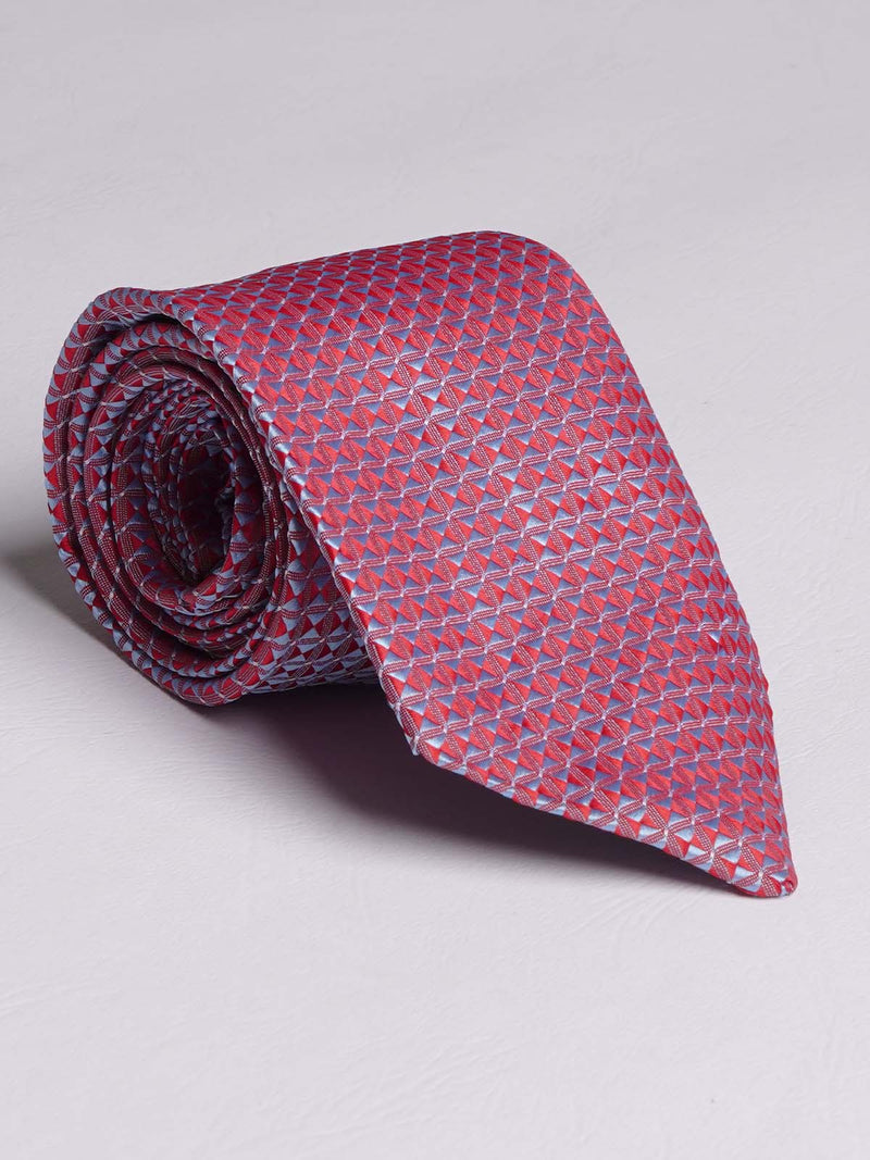 Pink Printed Tie (TIE-749)