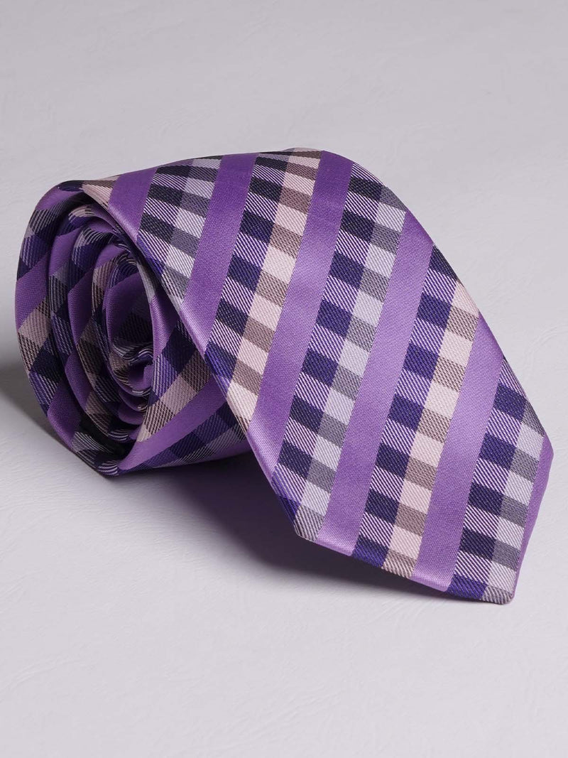 Purple Multi Pattern Tie (TIE-720)