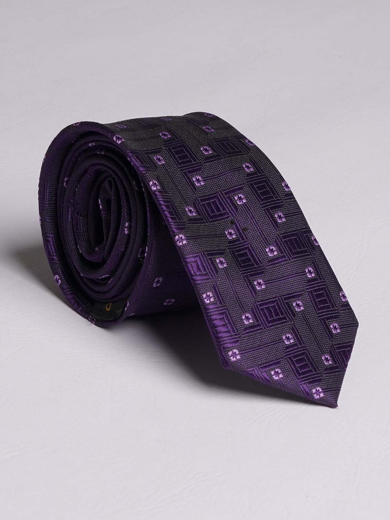 Purple Multi Pattern Tie (TIE-719)