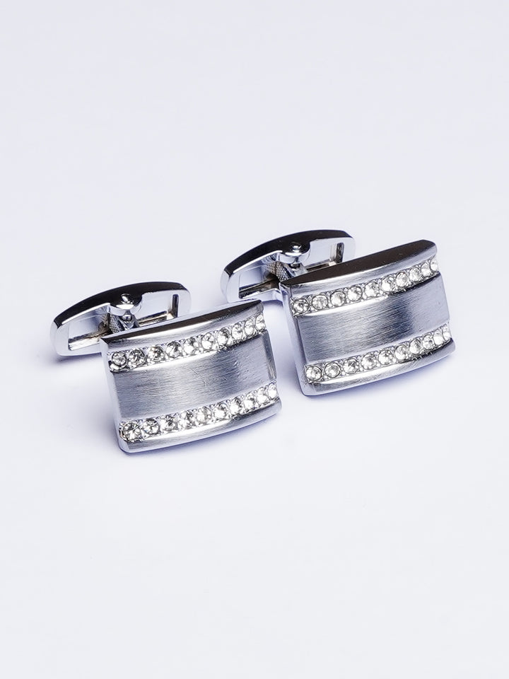 Rectengular Silver Cufflink (CUFFLINK-439)