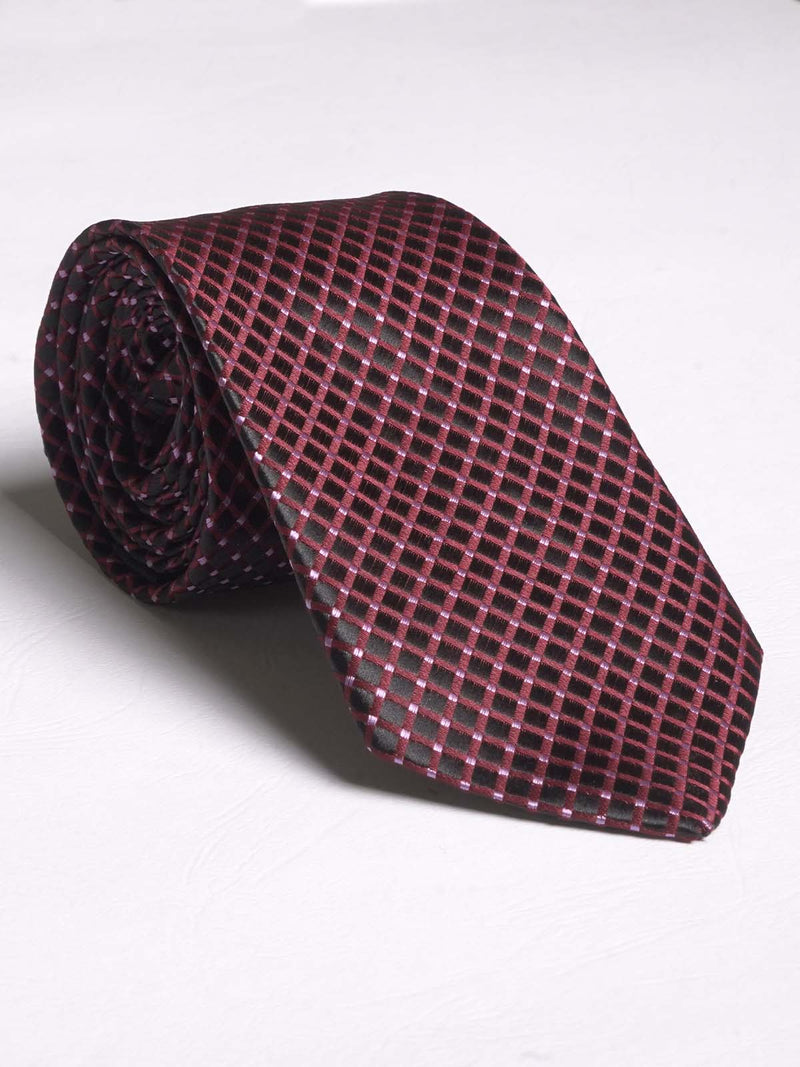 Red Cross Stripe Tie (Tie-565)