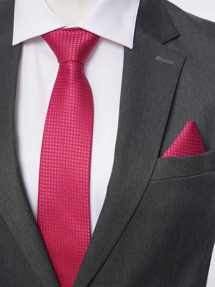 Red Dotted Elegant Tie Set (TS-167)