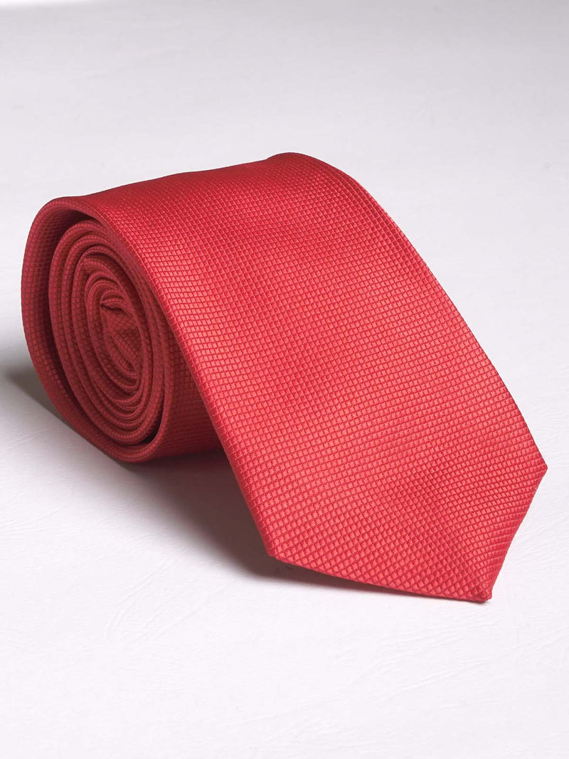 Red Soft Plain Tie (Tie-611)